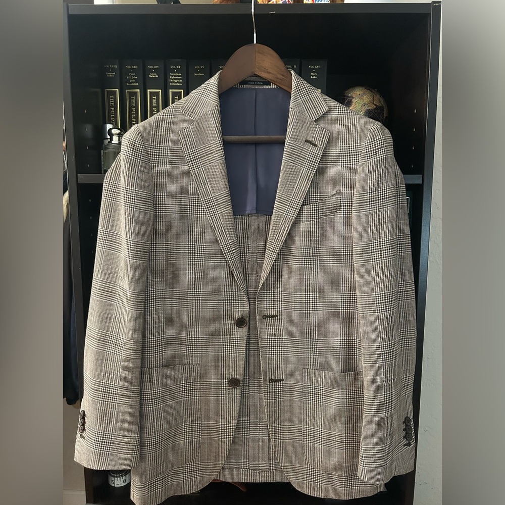 Suitsupply Brown Plaid Sport Coat Havana SIZE 32R